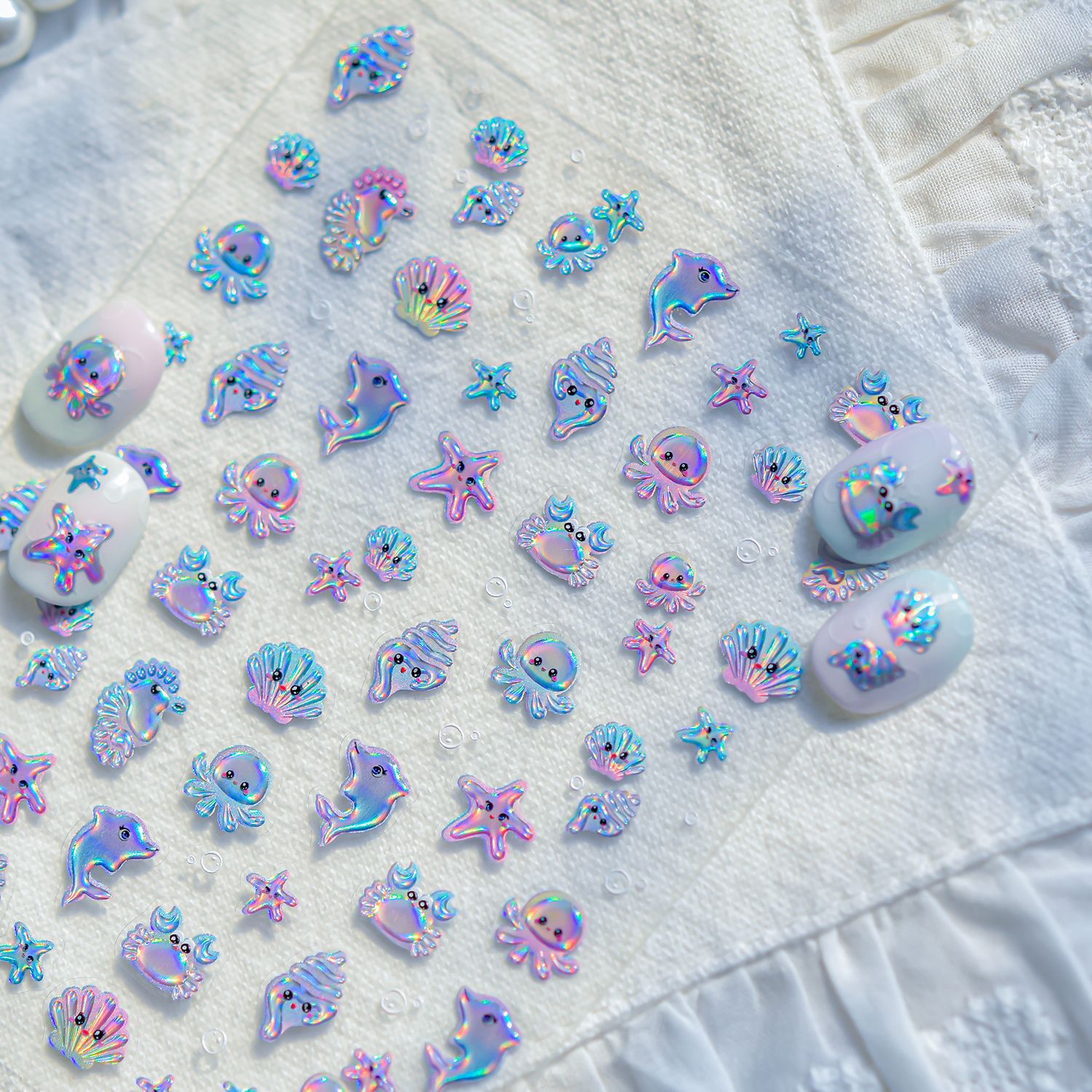Nail Art Zelda - Ocean Jelly Nail Art Stickers Leuke