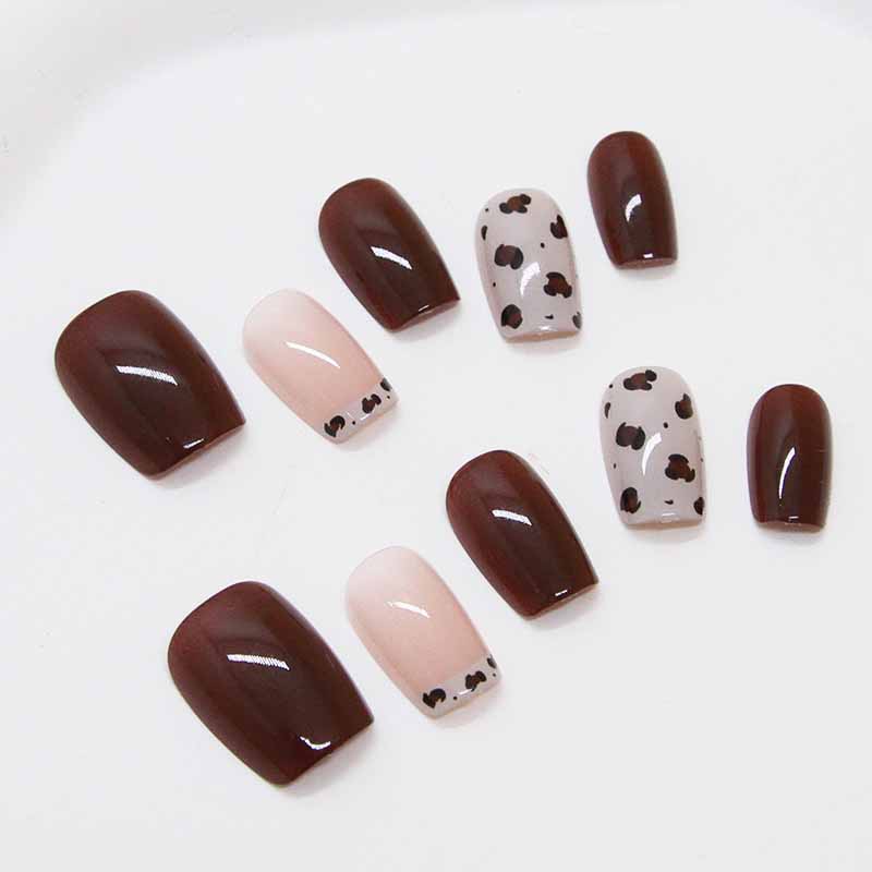 Nail Art Red Wine Cat Eye - 10 stuks vrouwen wijnrood handgemaakte pers