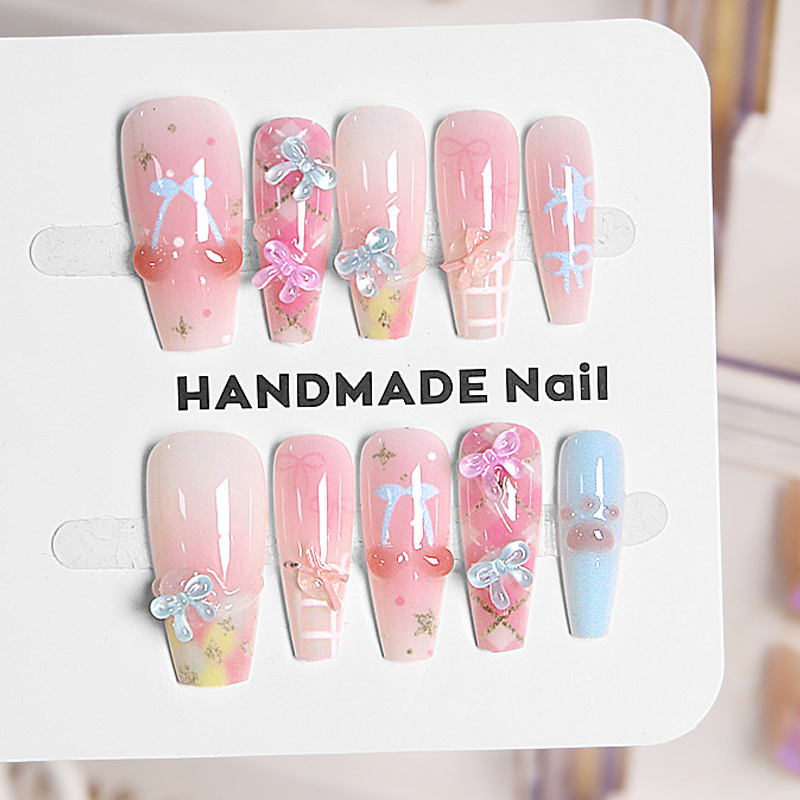 Nail Art French Nails - 10 stuks Franse zoete, koele, luxe,