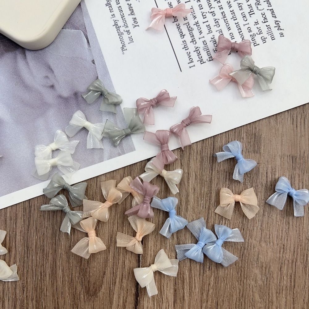 10 stuks kleurrijke strik pare - Nail Art French Nails recensie en prijs