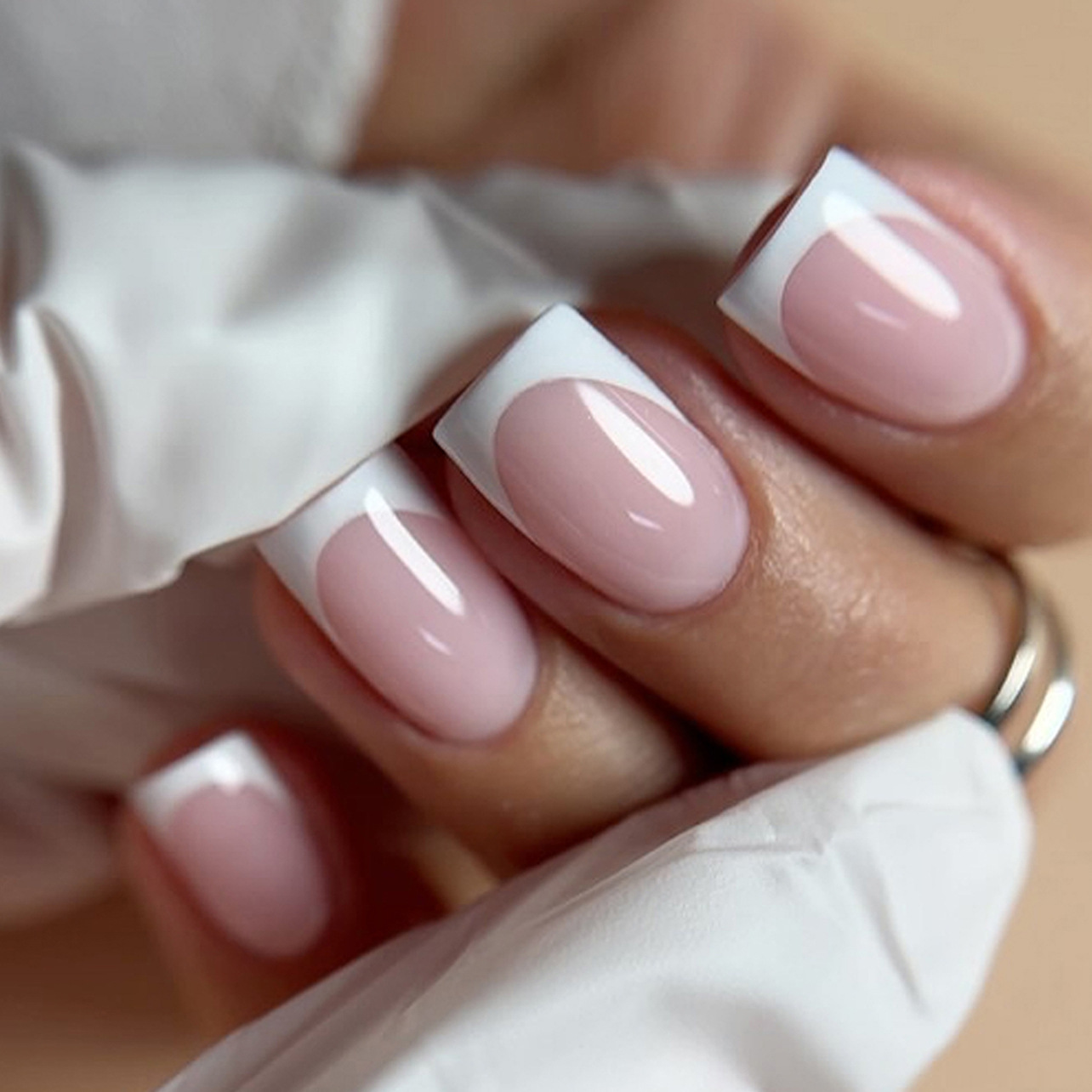 24 stuks kort vierkant handgem - Nail Art French Nails recensie en prijs