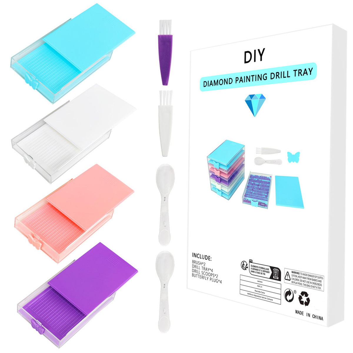 4 stks/doos Diamant Schilderen - Nail Art Painting recensie en prijs