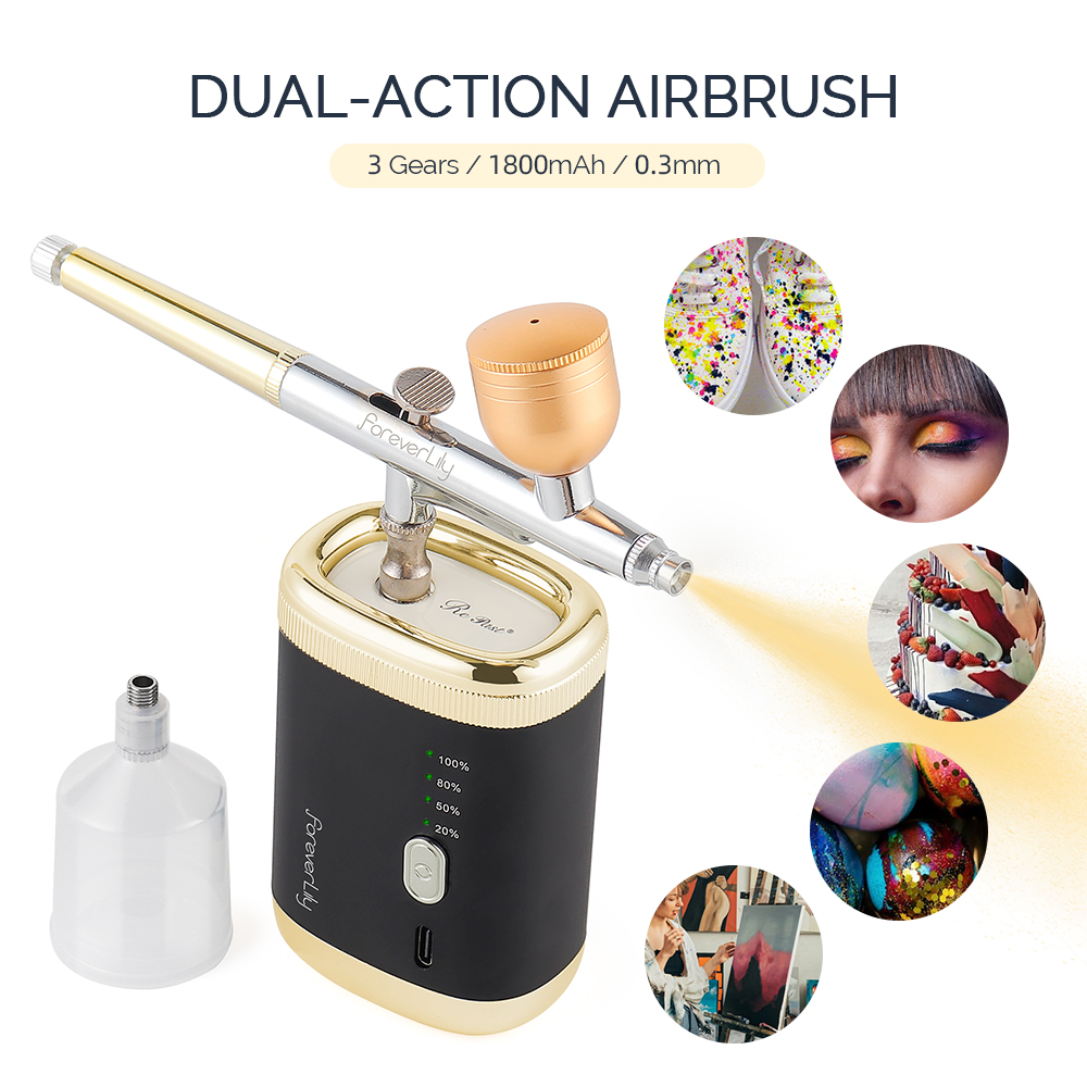 Draagbare 3-snelheden airbrush - Nail Art Painting recensie en prijs