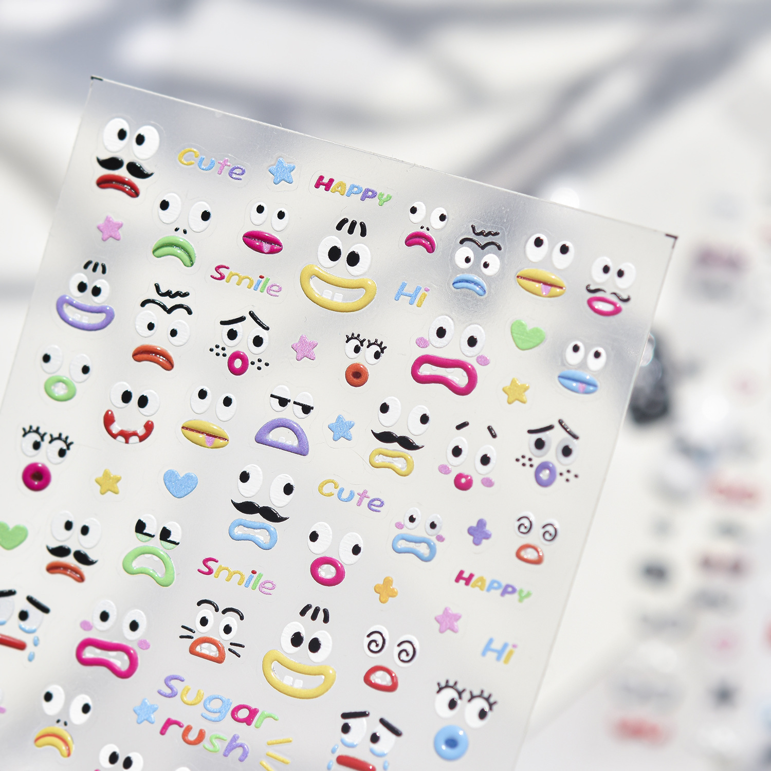 Cartoon grote ogen emoji 5D na - Nail Art Zelda recensie en prijs