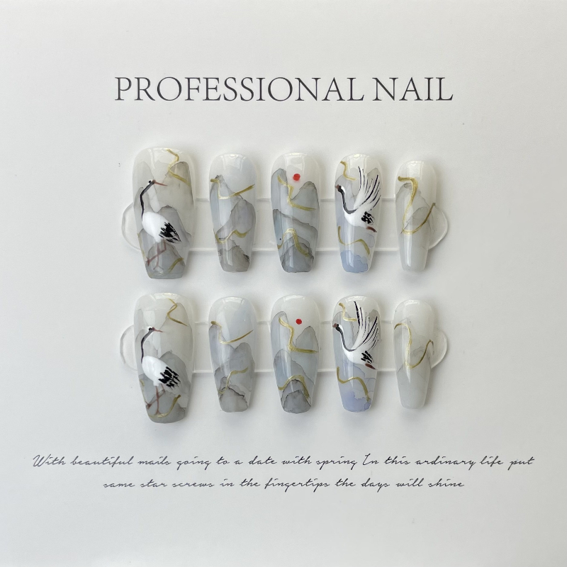 10 stuks Chinese stijl inktsch - Nail Art Painting recensie en prijs
