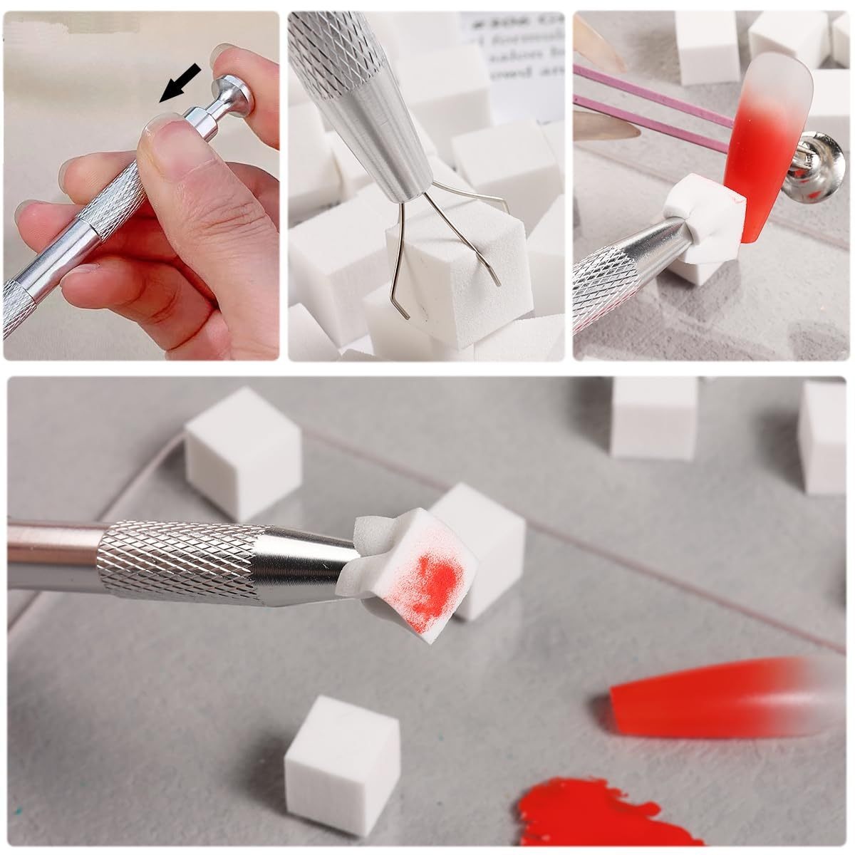 1/50/100 Stuks Vierkante Nail  - Nail Art Pinterest recensie en prijs