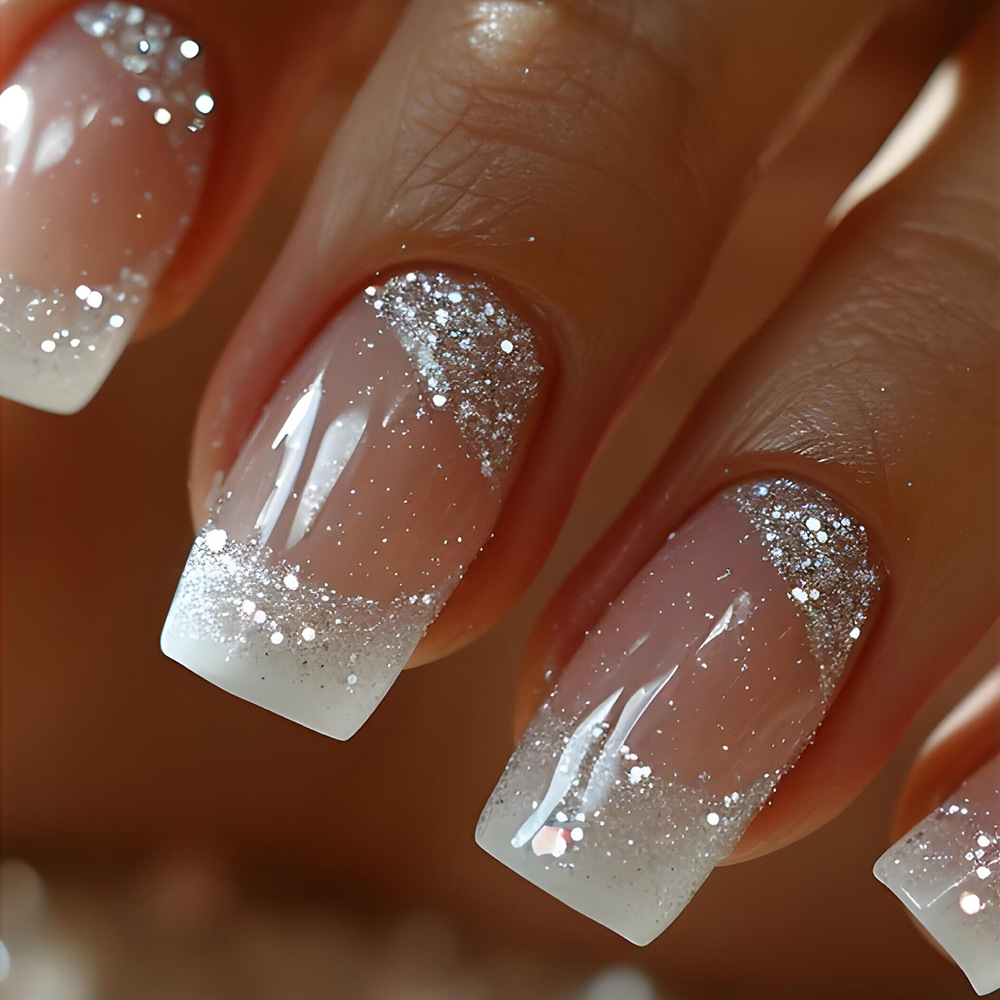 24 stuks/set Medium Vierkante  - Nail Art French Nails recensie en prijs