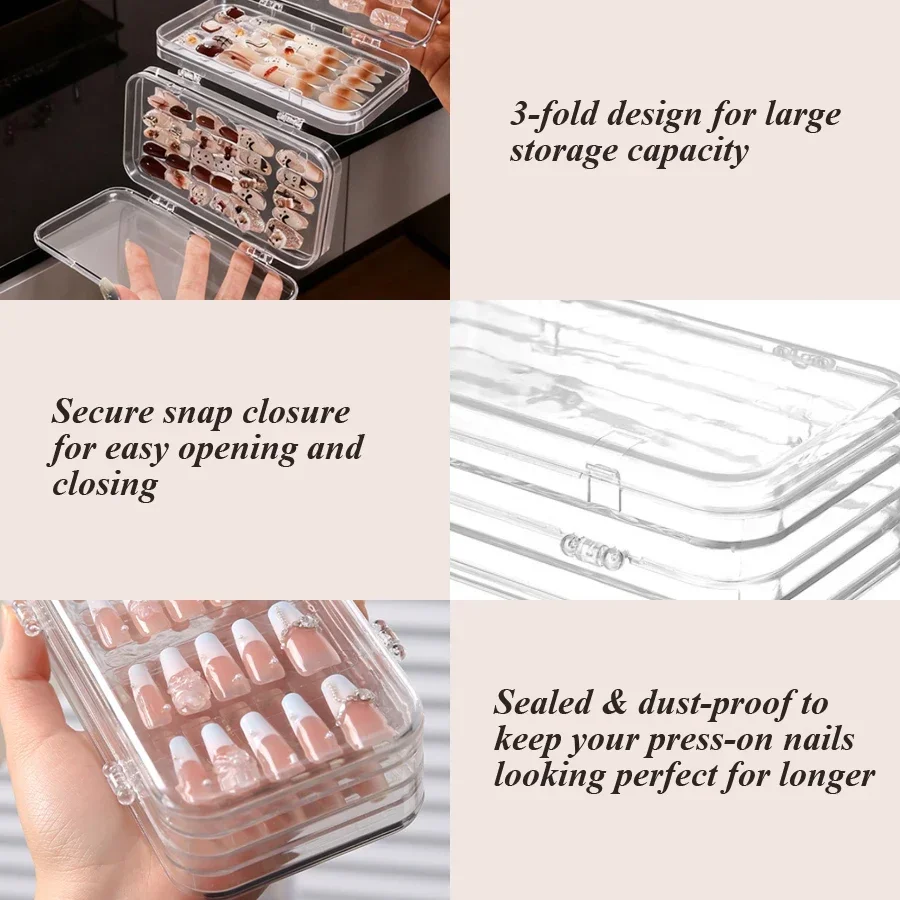 Transparante opvouwbare opberg - Nail Art Pinterest recensie en prijs