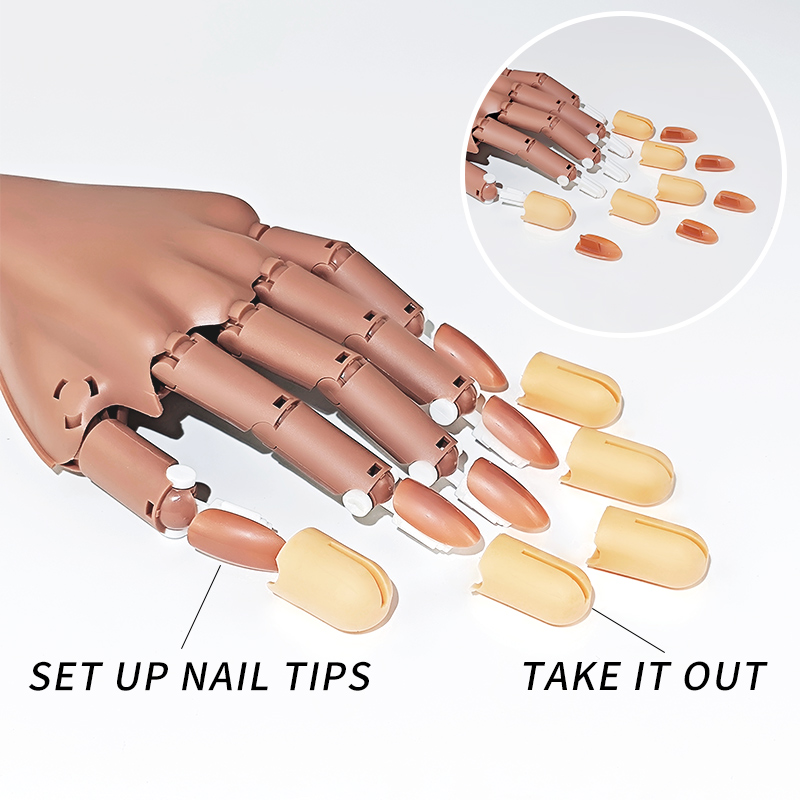 Nagel Fake Practice Hand Bewee - Nail Art Pinterest recensie en prijs