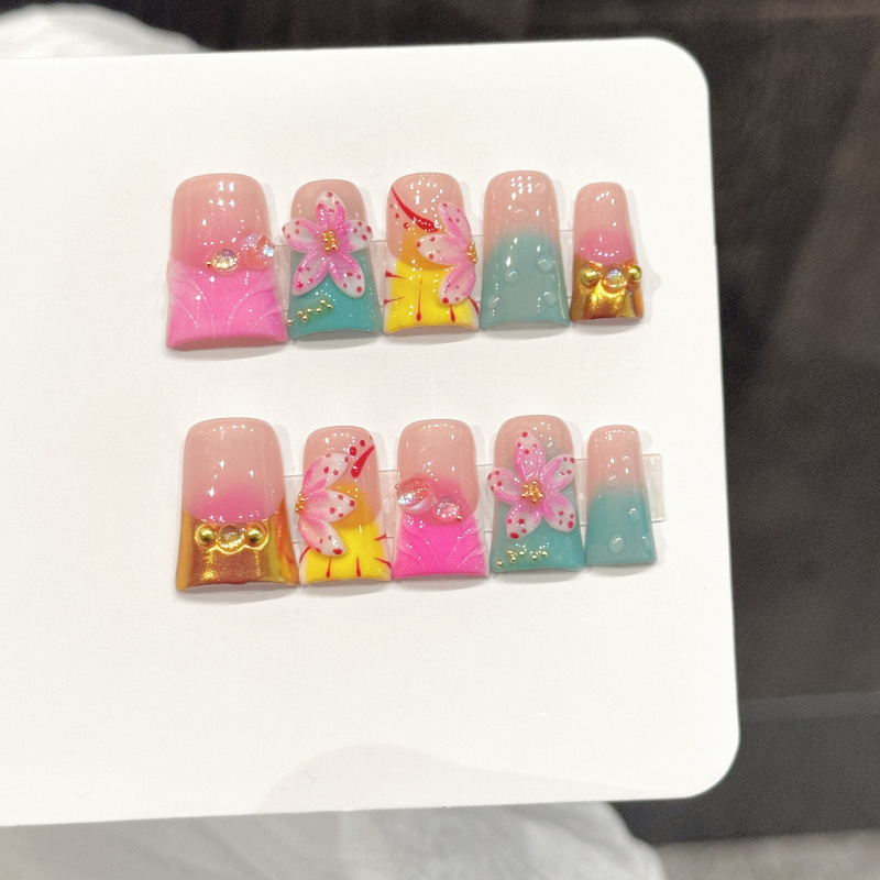 10st Oceaan Stijl Nepnagels Du - Nail Art French Nails recensie en prijs