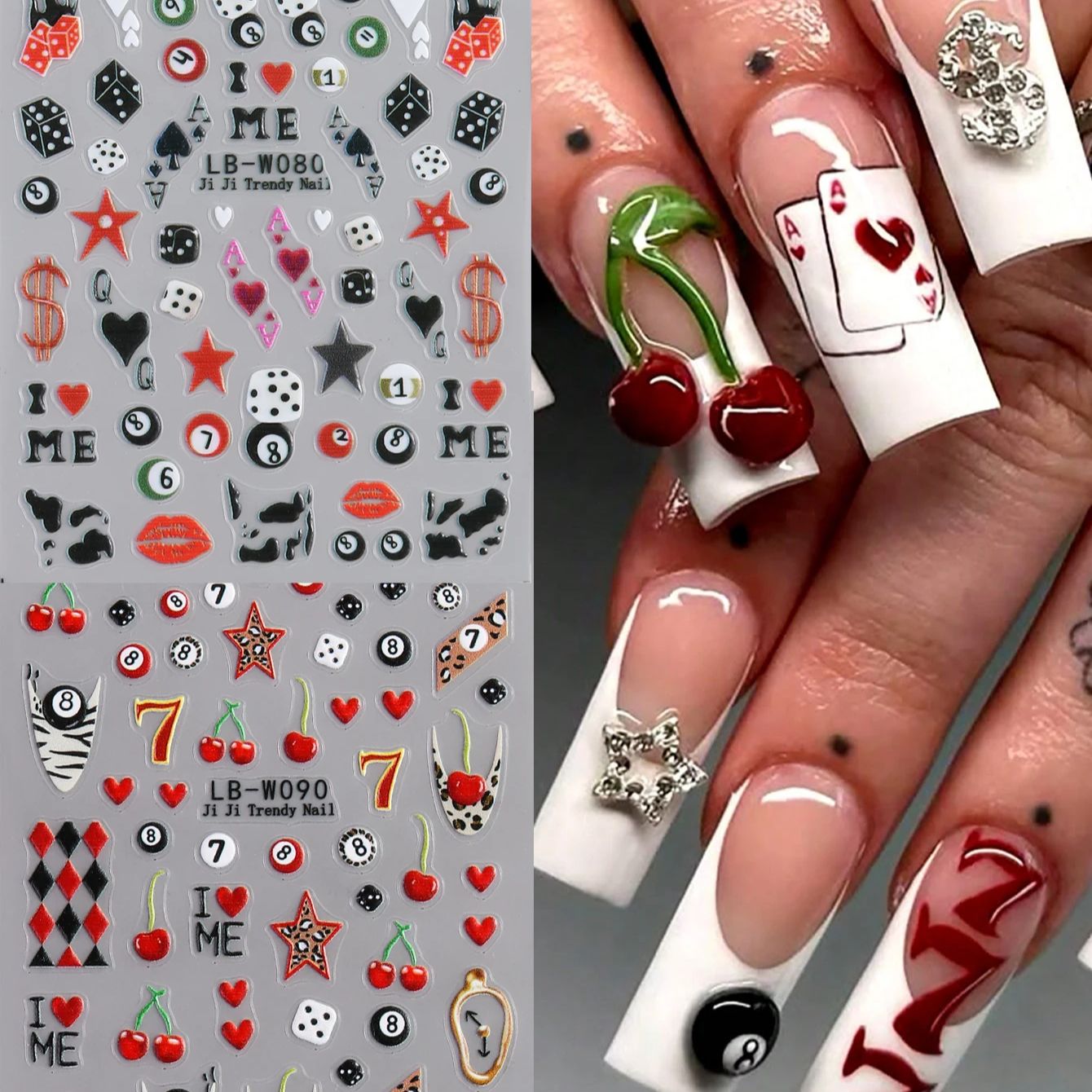 Biljart 8-bal en nummer 7 zelf - Nail Art Zelda recensie en prijs